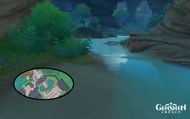 Fireblade Mourisu should be in this general area (Image via miHoYo)